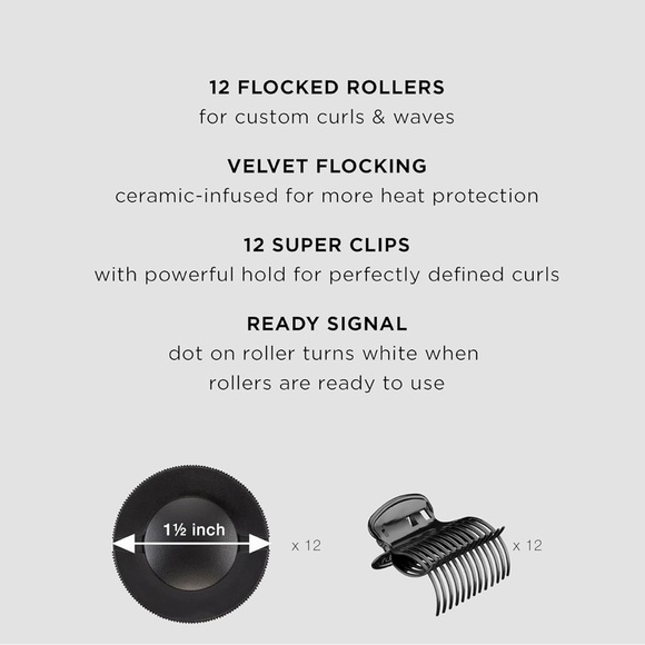 Conair Hot Rollers Hair Curlers for Long, Medium and All Hair (041) - Picture 2 of 5